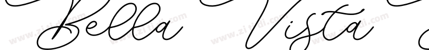 Bella Vista Bold字体转换